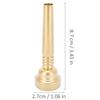 Trumpet Mouthpiece Gold Fashionable Look Beginner Musical Instrument Accessories 17C