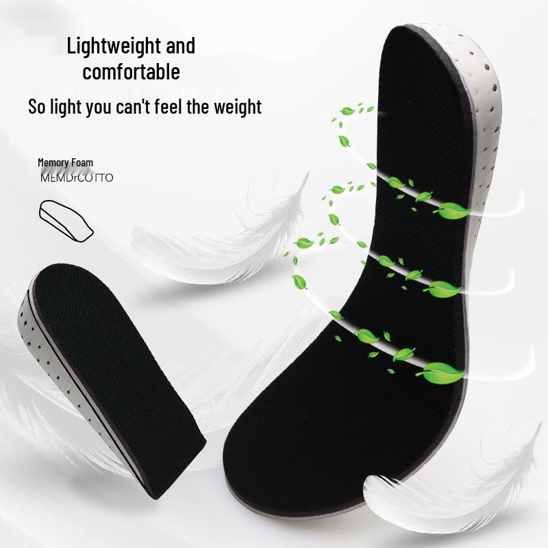 Comfortable Height-Increasing Insoles: Invisible Inner Pads for Sports, Men & Women, Full & Half Options