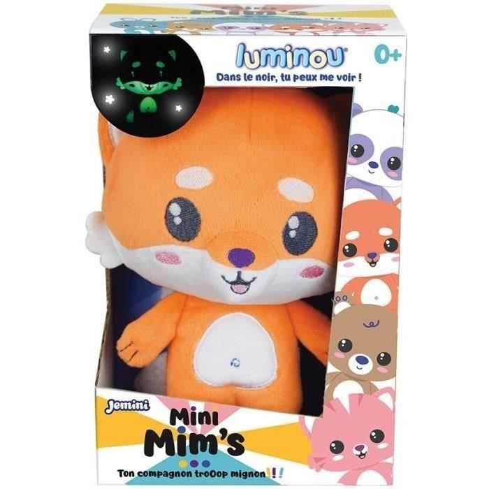 Peluche luminosa naturale - JEMINI - Luminou volpe mini mim's - Funziona senza batterie - +/- 15 cm