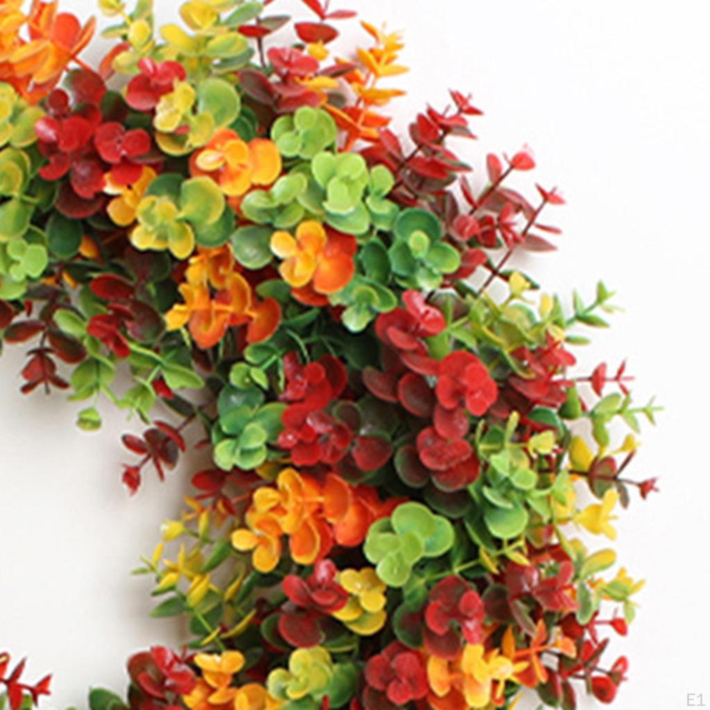 Flower Garland Door Hanging Round Floral Wreath Window Party