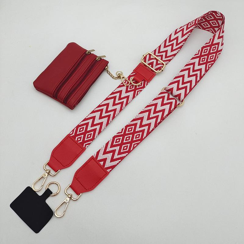 Unisex Mobile Phone Strap One Shoulder Crossbody Adjustable Removable Wrist Strap with Small Bag Lanyard Strap Bag Accessories