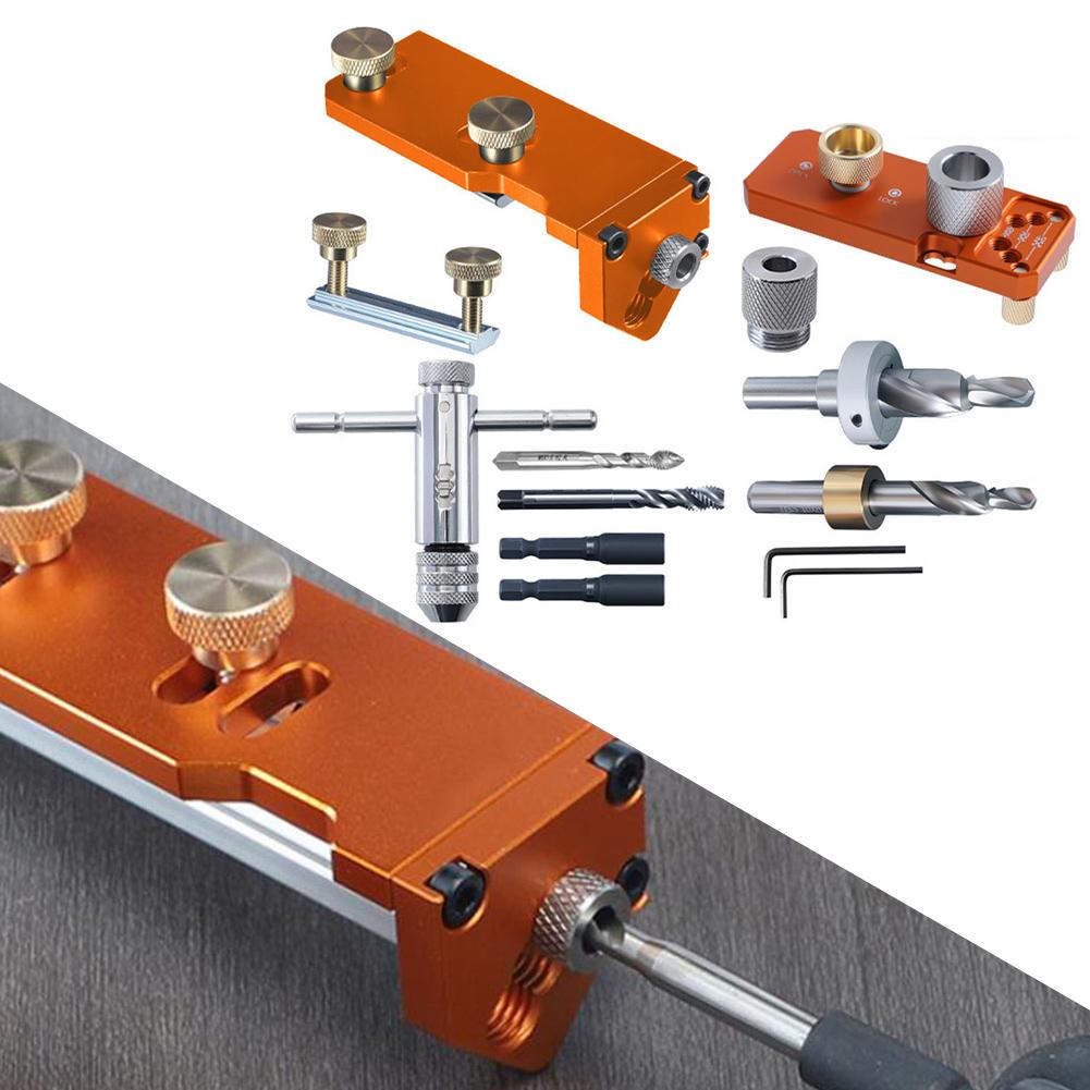 Adjustable Aluminum Profile Drill Guide with Positioning Jig for Controlled Drilling and Tapping In M6 M8 Profiles