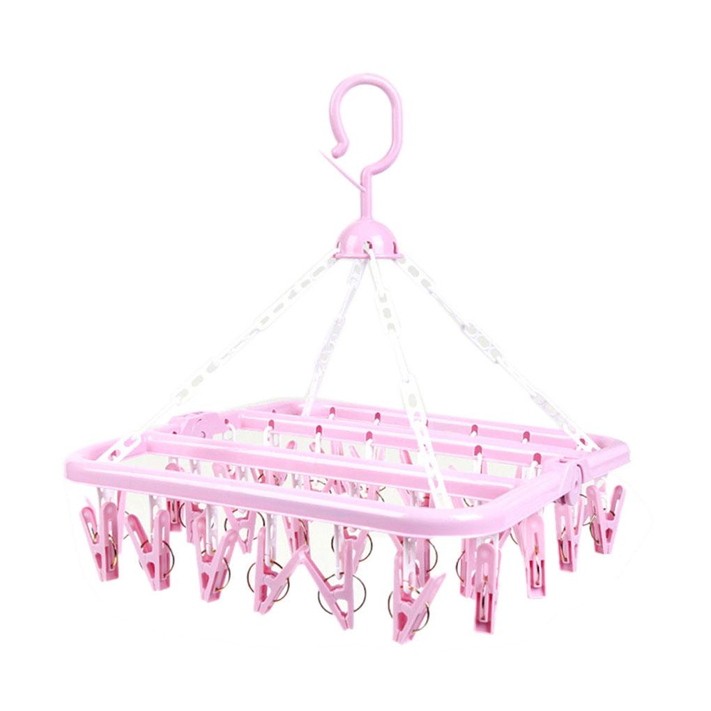 Clothes Hanger Multifunctional Clothing Organizer Racks Plastic Drying Rack Clips Hangers Hanging Tool Organization Holders