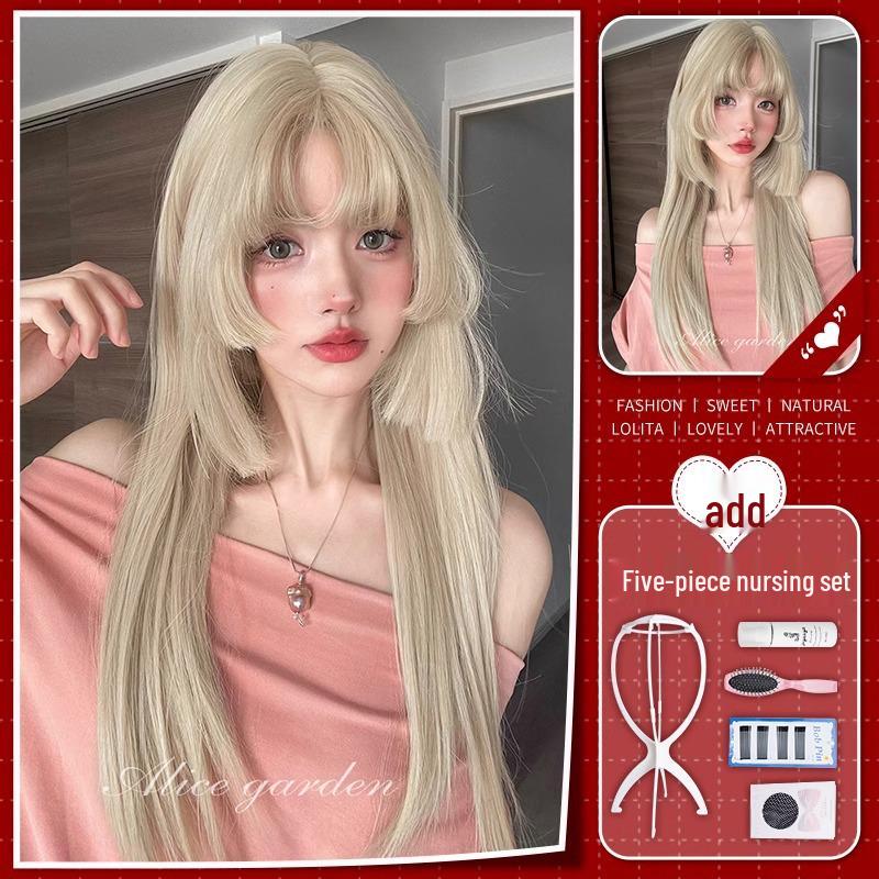 Dreamy Sunshine Long Straight Lolita Wig - Ancient Chinese JK Style