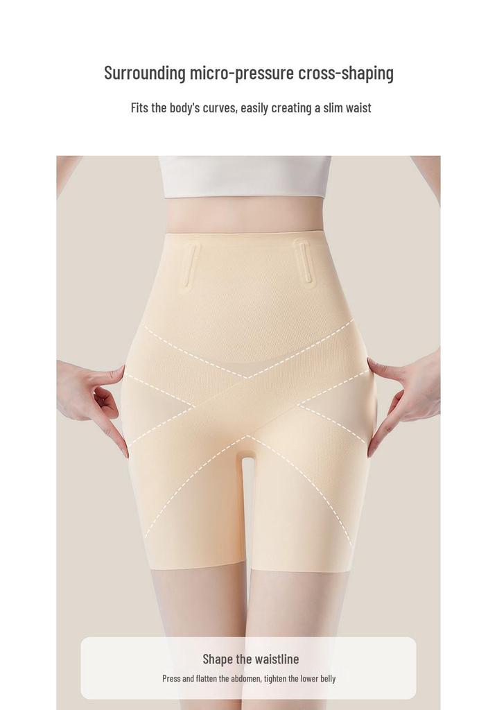 Pantalons Sculptants et Liftants Sans Couture Taille Haute en Soie Glacée pour Femmes