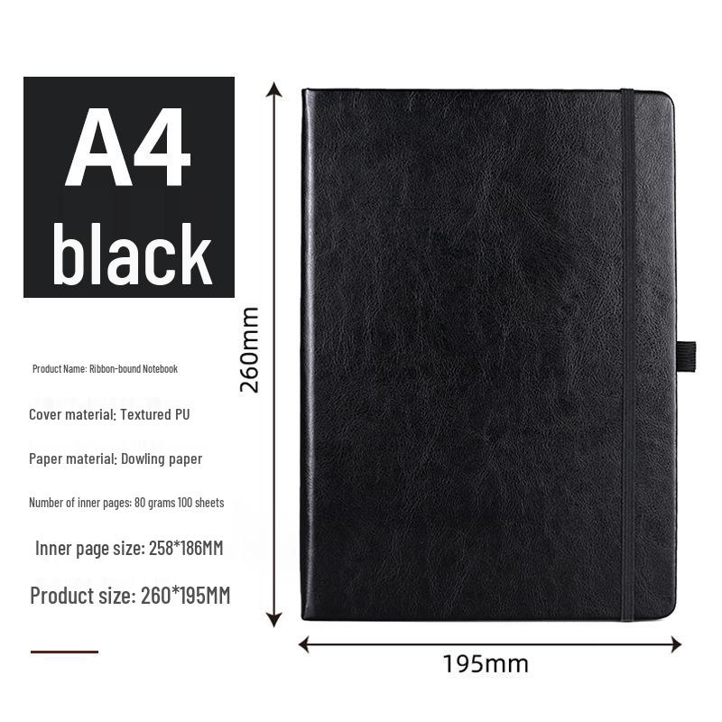 A5 Custom Ribbon Hardcover Notebook for Students and Professionals