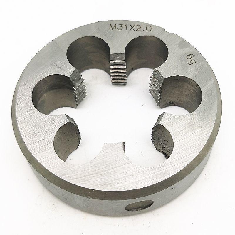 High-Speed Steel Round Die M30-M32, Various Pitches, Right/Left Reverse Thread, Stainless Steel
