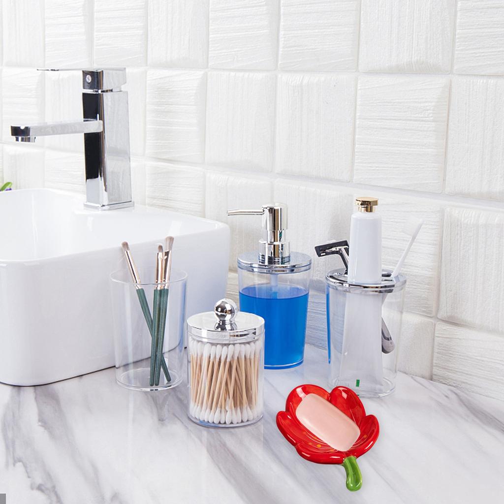 Ceramic Leaf Soap Box Drain Soap Shelf Soap Holder Soap Dish Tray