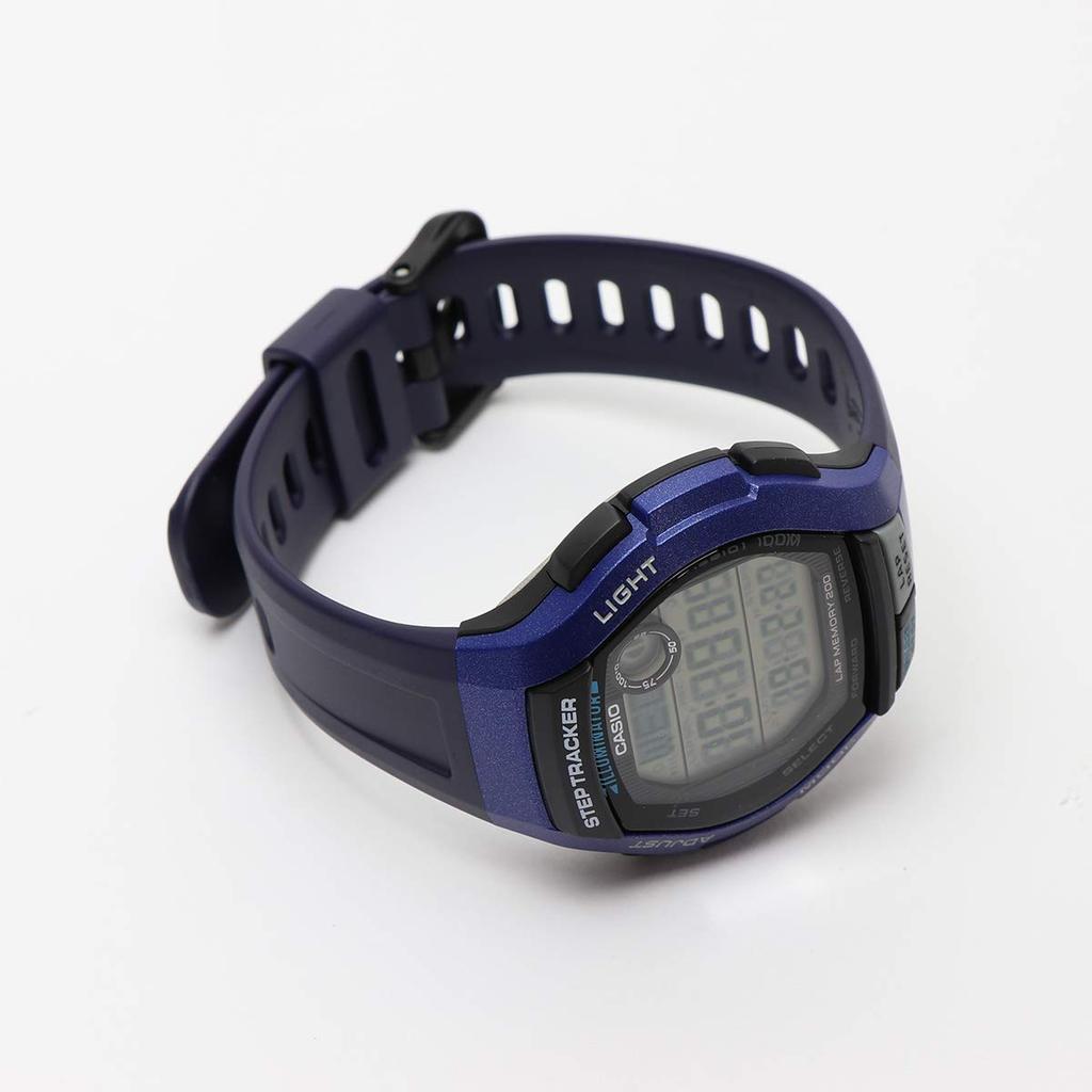 Casio SPORTS GEAR Blue STEP TRACKER Digital Watch with Step Counting Function for and Waterproof and Lightweight WS-2000H-2A Running, Jogging, Sports,