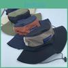 Sommer Nylon Fischerhut mit breiter Krempe und Sonnenschutz für Outdoor-Aktivitäten