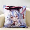 TTouhou Project Role Game Cushion Cover Natural Linen Organic Fabric DoubleSided Printing Room Sofa Decor Pillow Case