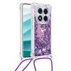 For Xiaomi Poco X7 5G/Xiaomi Redmi Note 14 Pro 5G TPU Case Quicksand Design Phone Cover with Lanyard