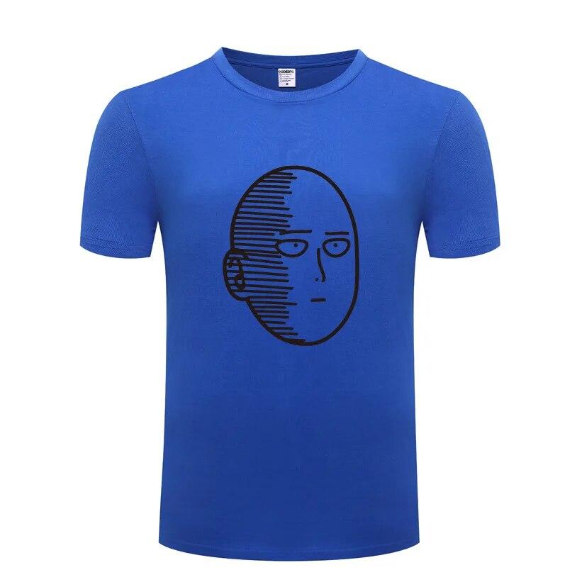 One Punch ONE Oppai Μπλουζάκια Unisex Anime Κινούμενα Σχέδια Κοντομάνικα Λαιμόκοψη O Βαμβακερό Unisex Μπλουζάκι Cool Αστείο Streetwear Τοπ Μπλουζάκι Μεγάλο Μέγεθος