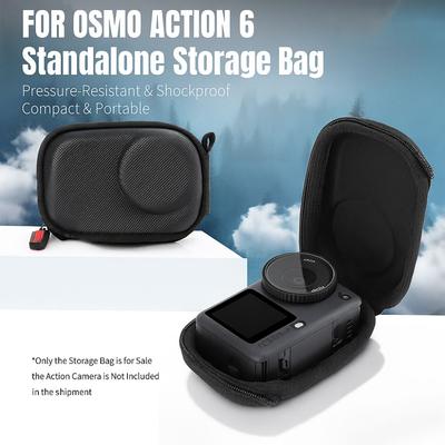 PU Camera Mini Body Bag Portable Shockproof Organizer Case Waterproof Lightweight Carrying Case for DJI Osmo Action 6