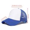 1PC Fashion Unisex Plain Baseball Cap Adjustable Trucker Flat Visor Cap Snapback Mesh Curved Men Women Casual Sun Summer Hat