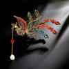 Auspicious Phoenix, High-end Female with Classical Temperament, Festive and Exquisite Brooch