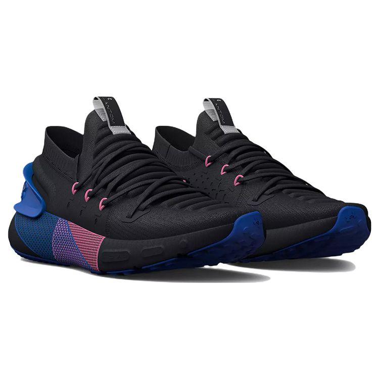 Under Armour HOVR Phantom 3 Negro Azul Rosa Zapatillas de Hombre Versa-Blue 3025516-005