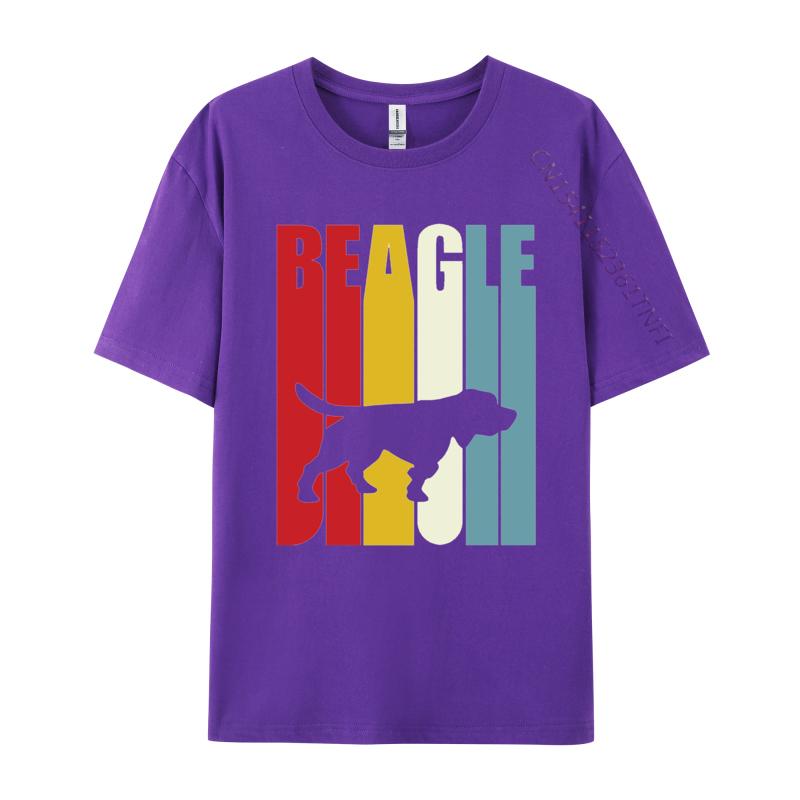 Beagle Crossing Tshirt Unisex Tops Clothes Cotton Fitted Tee Shirts Male Tshirt Guys Tshirt Fast Shipping