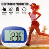 Pedômetro de Clipe Pedômetro Eletrônico Display Digital Rastreador de Passos Simples Tela Grande Contagem de Calorias Exibição Passo Caminhada