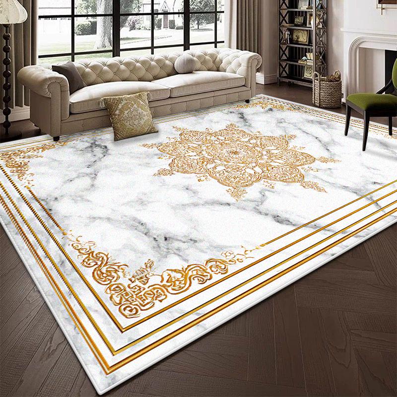 Modern Light Luxury Decoration Home Carpet Living Room Large Area Antiskid Cloakroom Rug Soft Machine Washable Coffee Tables Mat