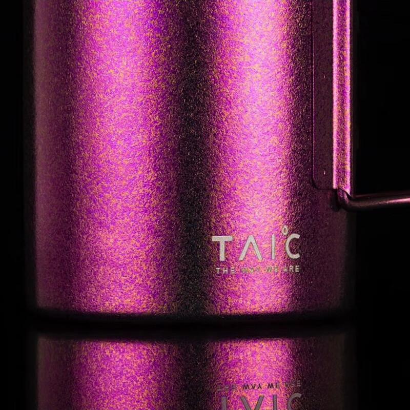 TAIC Pure Titanium Mug with Lid and Handle
