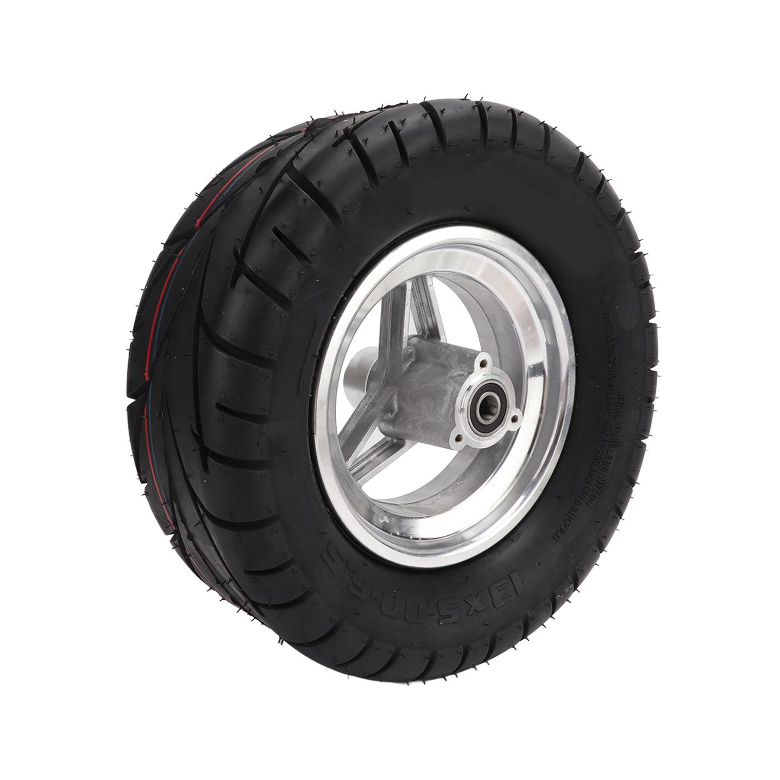 

13X5.00‑6.5 Rubber Tire with Stainless Steel Hub Electric Scooter Thicken Vacuum Tyre Accessory