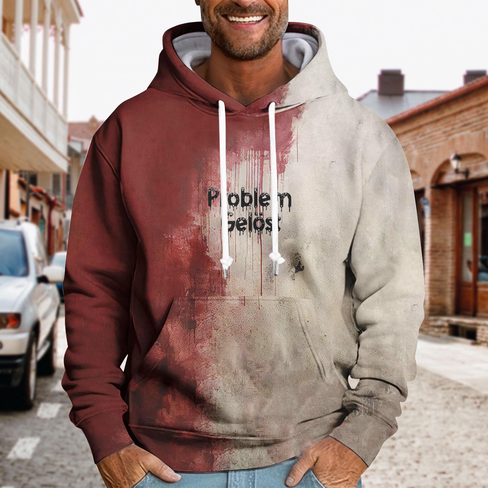 

Спортивный костюм с капюшоном, унисекс, одежда для бега, пуловер с длинными рукавами, толстовка с капюшоном M винный