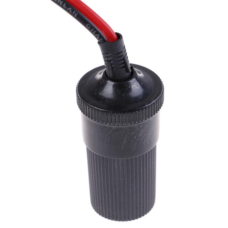 12V Battery Terminal Clip-On Cigar Cigarette Lighter Power Socket Adapter Plug