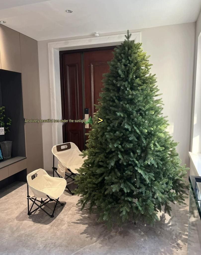 Luxurious Dense Artificial Christmas Tree with Lights - Secure, High-End Design Available Now