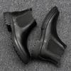 Men's Winter Martin Boots: Velvet-Lined, Thickened Cowhide High-Tops for Snow and Workwear.