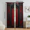 Set Of 2 Classic Versatile Polyester Transparent Curtains Home Decoration Red Use Bedrooms Living Rooms Curtain Ideal For Great Room