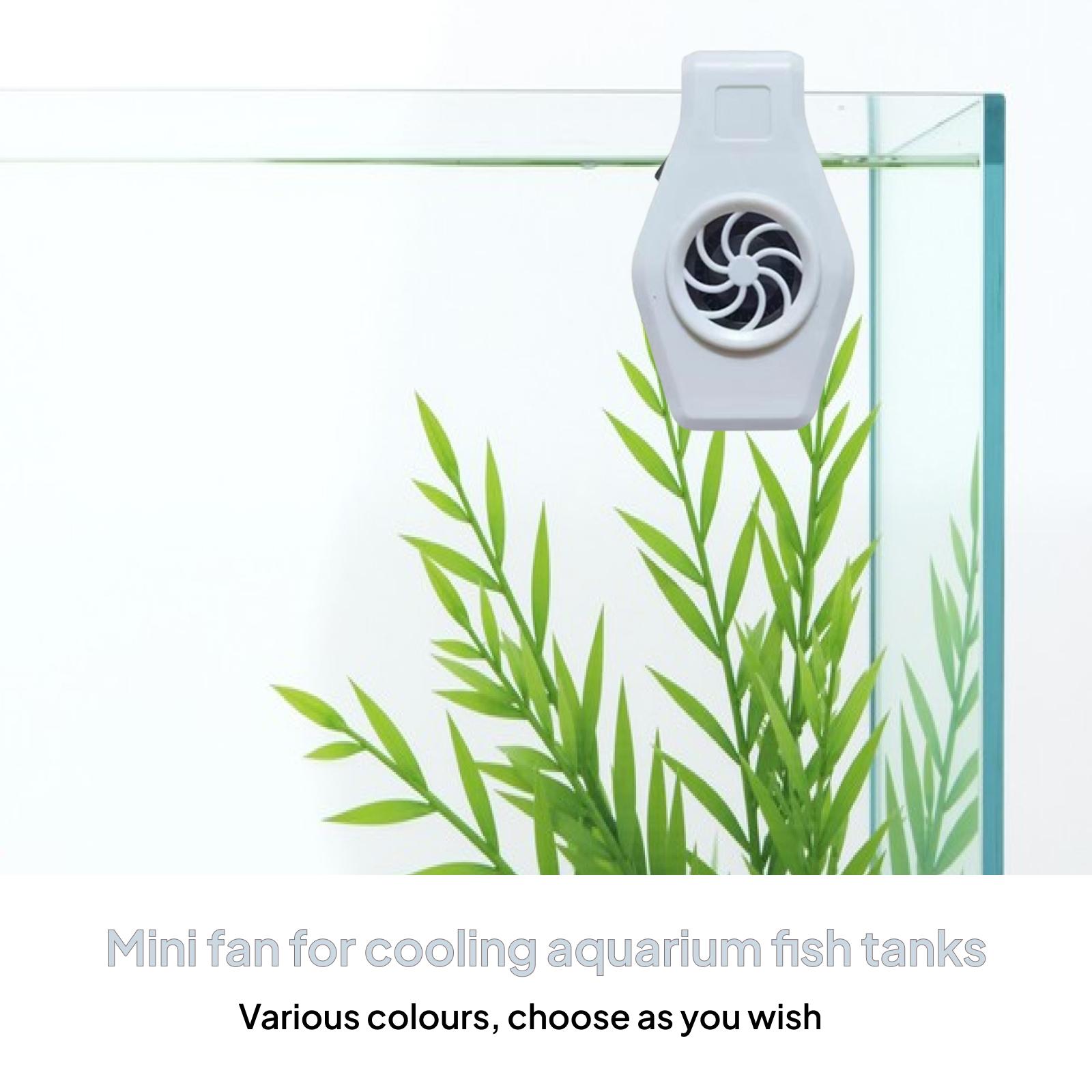 Mini Aquarium Chiller Fish Tank Cooling Fan Portable Accessories Aquarium Cooler for Carp Freshwater Reptiles