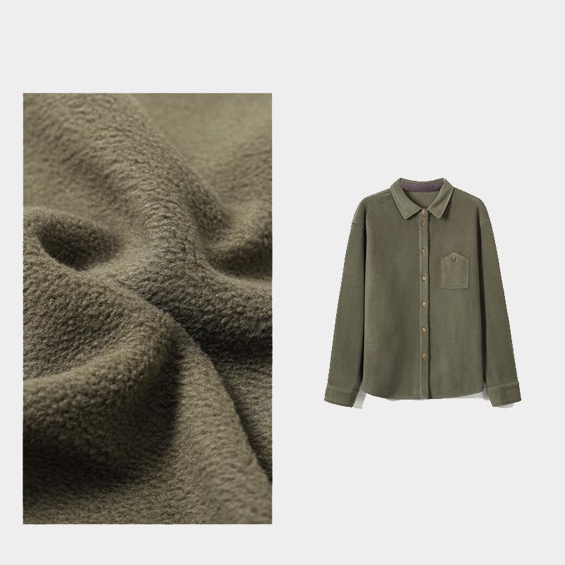 Women's Soft Thickened Wool Blend Fleece Shirt - Autumn/Winter Casual Wear