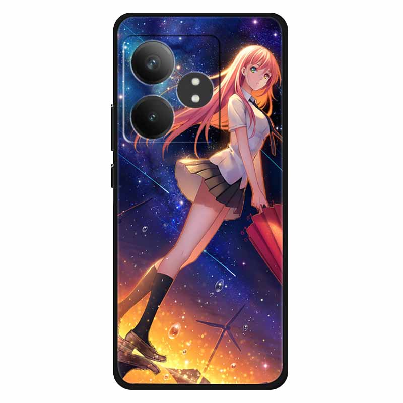 Funda For Realme GT 6T / GT 6 Cases Silicone Planet Painted TPU Soft Phone Back Cover For RMX3853 Protective Coque RMX3851  GT 6
