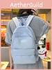 Soft Girl Backpack With Letter Pattern And Macaron Colors For School Use