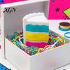 Slow Rebound Stress Ball Rainbow Cake Relief Toy Rising Dessert Squeeze Giant Home Office Workers Hand Relaxation Sensory Party Favors