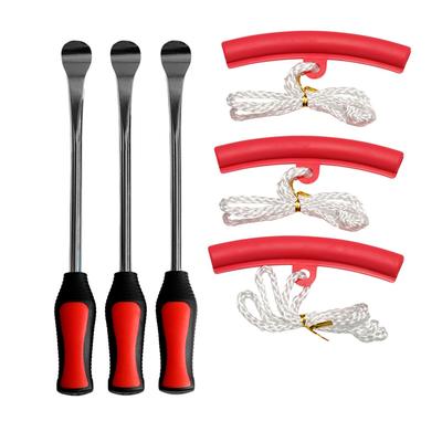 Outil de changement de pneu de vélo à moteur Leviers Kit de changement de pneu de cuillère automatique Outils de levier Protecteur de jante Outil de réparation de pneu professionnel