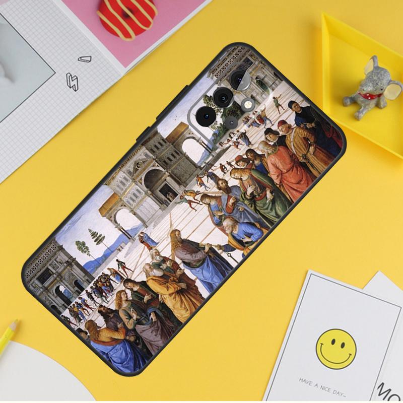 Renaissance Art Paint Cover For Samsung Galaxy A34 A35 A14 A15 A25 A53 A33 A13 A52 A32 A12 A51 A71 A54 A55 Case