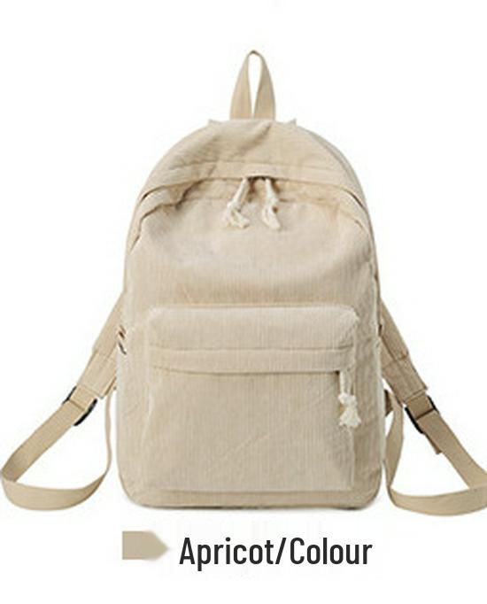 Koreanischer Harajuku-Stil Cordrucksack für Highschool- und College-Frauen