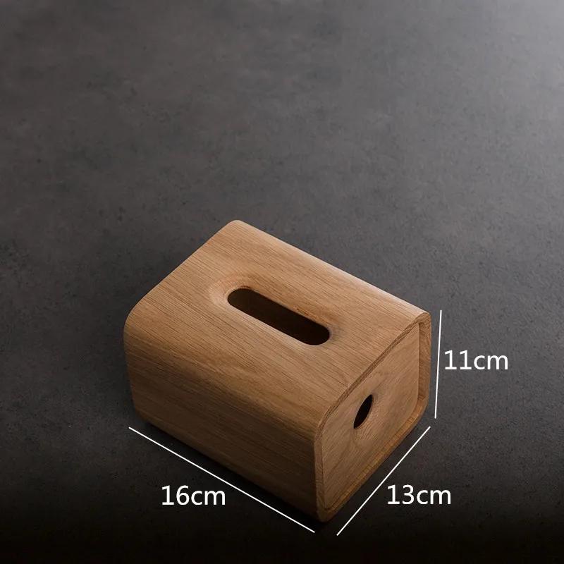 

For Japanischen Stil Schwarz Nussbaum Weiß Eiche Tissue Box Massivholz Rechteckigen Tissue Lagerung Box Home Desktop