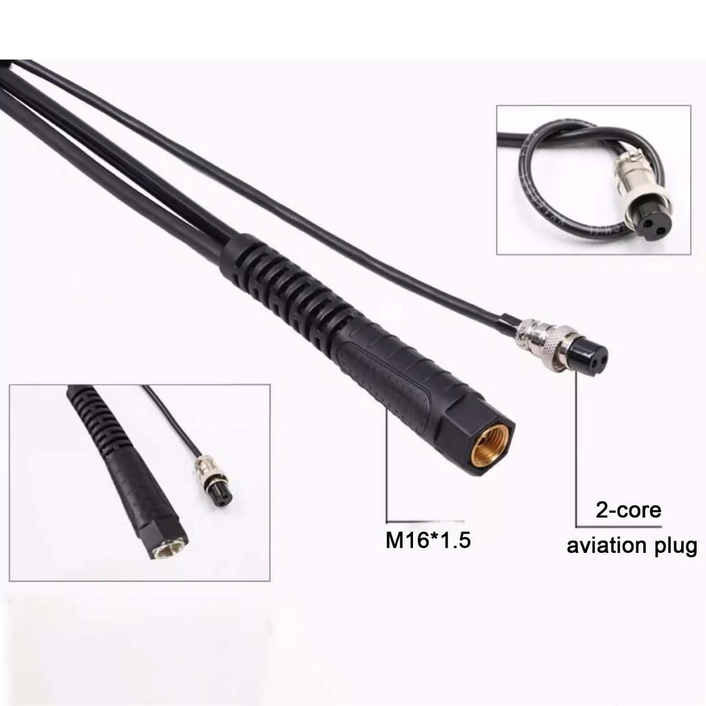 QQ-150A 300A 2-core Aviation Plug Argon Arc Welding Machine Welding Gun Head