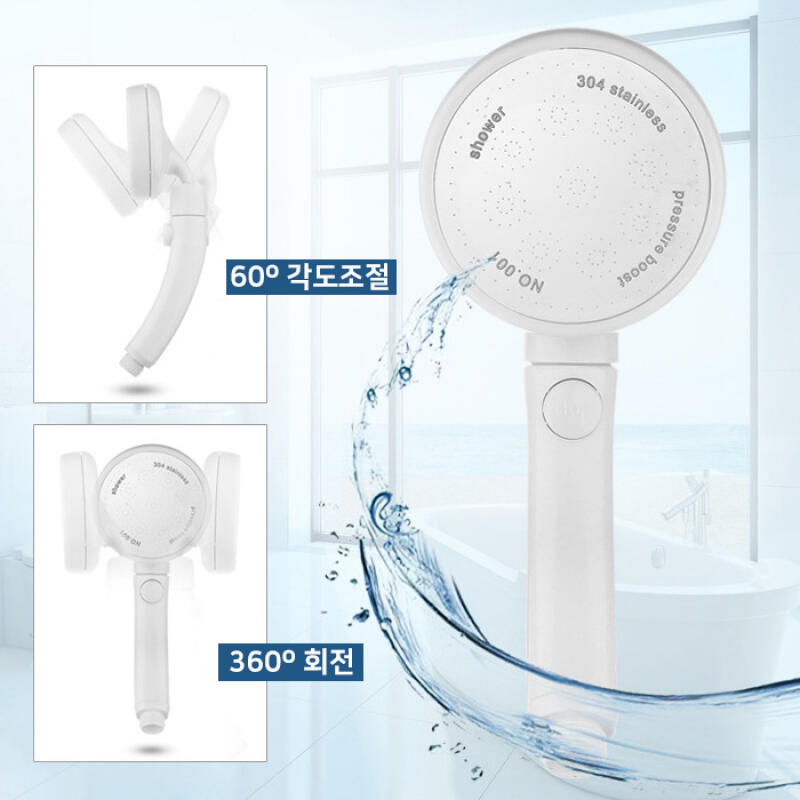 Ein/Aus Wassersparender Druckerhöhender Duschkopf