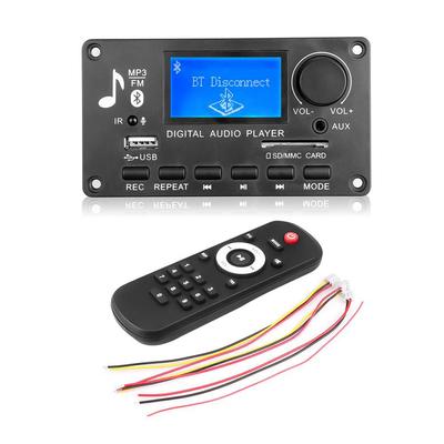 Scheda decodifica lettore MP3 DC 12V Bluetooth 5.0 USB TF BT FM Line In Modulo lettore MP3 musicale con schermo LCD Lettore audio digitale