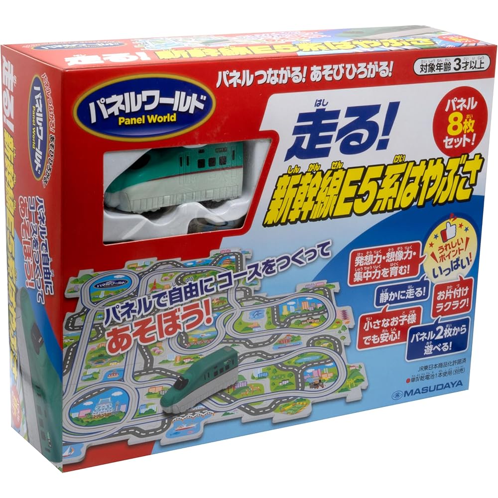 

Masudaya Corporation Panel World Shinkansen E5 Hayabusa Train Set Battery Operated Ages 3 and Up