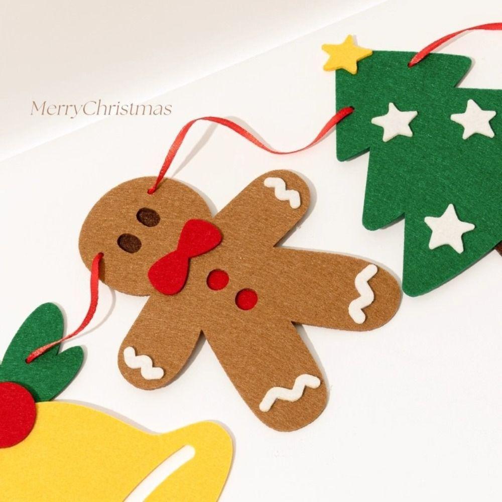 Felt Material Merry Christmas Decor Hanging Ornaments Garland Christmas Ornaments Home Decoration