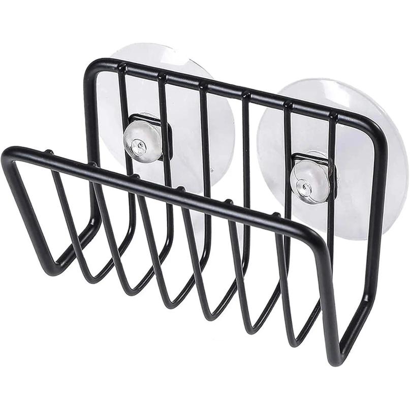 Sponge Holder For Kitchen Sink, Stainless Steel Suction Cup Sponge Caddy Kitchen Supplies Wall Mounted Sink Kitchen Organizer