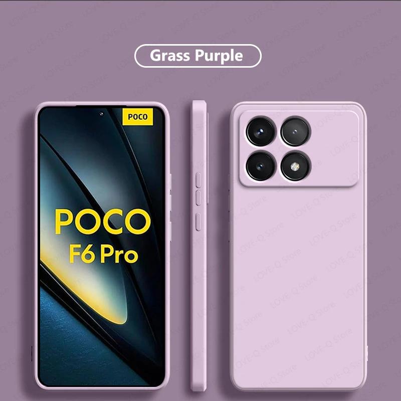 Flüssige Silikon-Telefonhülle für Xiaomi Redmi Note 13 Pro + 5G POCO X6 F5 X5 Pro 5G-Abdeckung