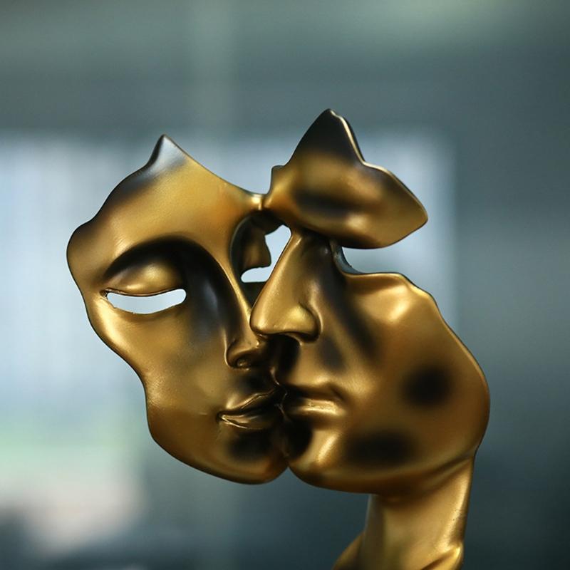 Lover Handmade Abstract Art Figurine Sand Statue Crafts for Weddin X3UC