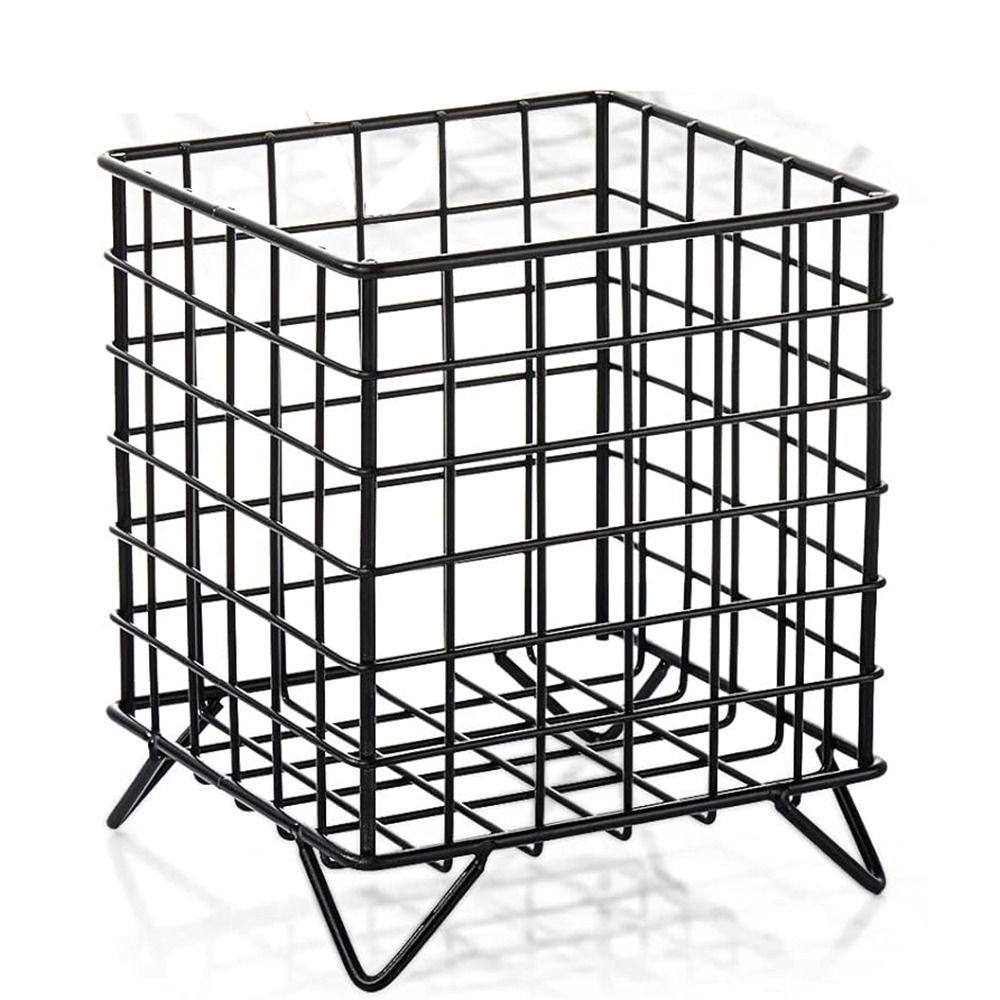 

Квадратная корзина для капсул для кофе Компактные клетки для капсул для кофе Органайзер для хранения кофе Кухонная стойка чёрный