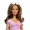 Barbie Fashionista Lavender Pink Ages 3 and HRH17 Dress-Up Doll/House, Up, Lavender,